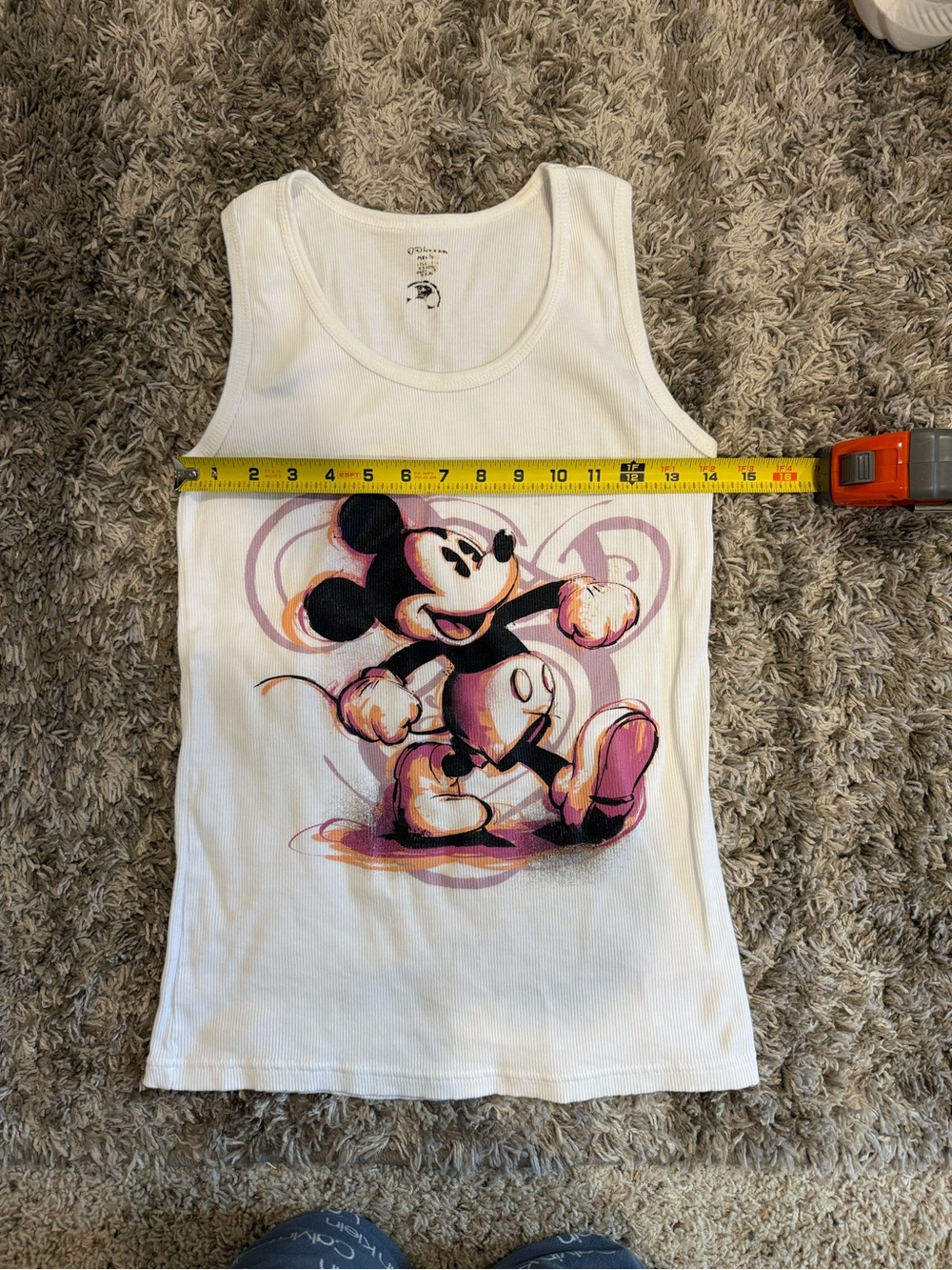 Disney Mickey Mouse White Tank Top - Picture 2 of 2
